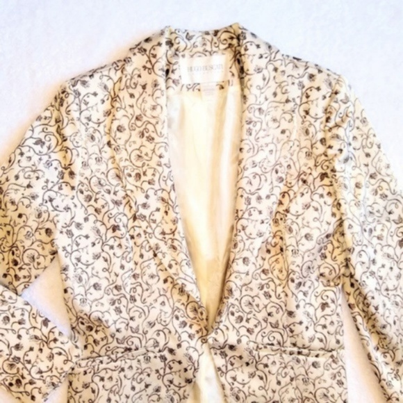 Hugo Buscati Collection Floral Jacquard Blazer 10 - Picture 6 of 8